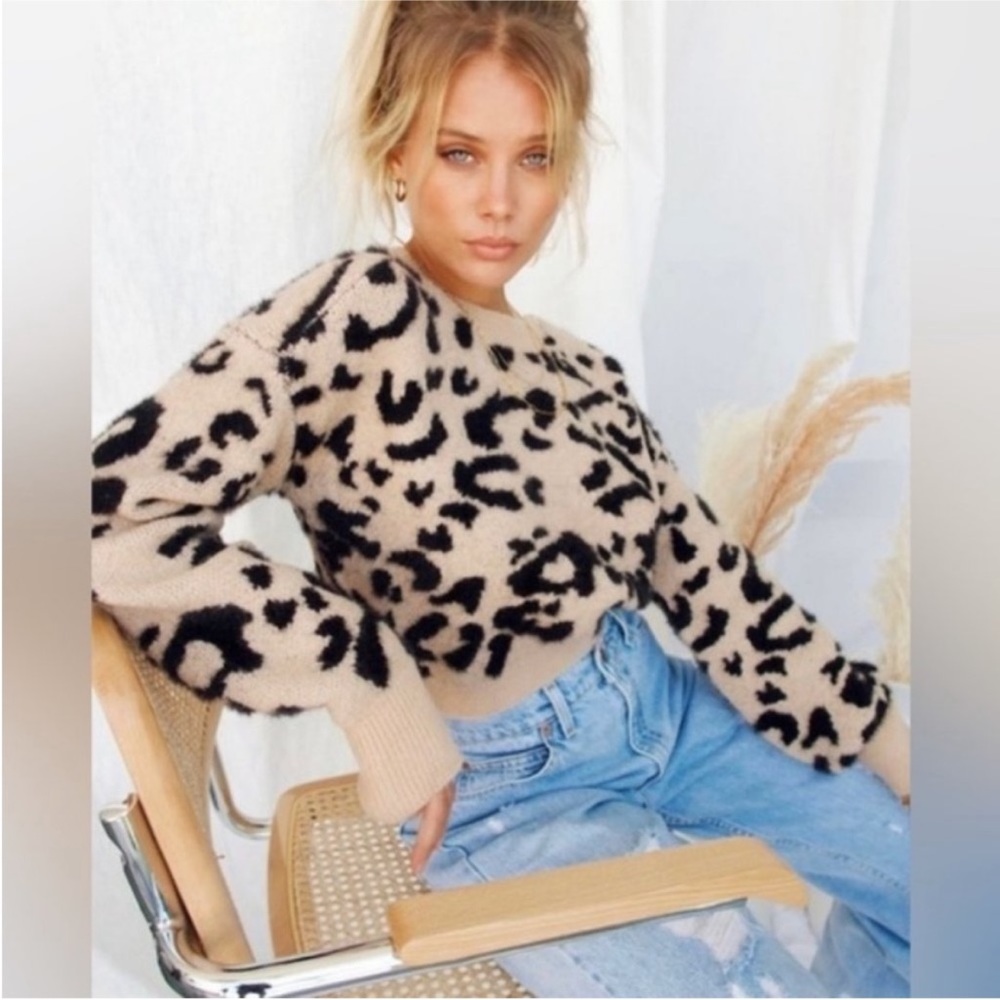 Cute leopard sweater